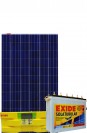 Exide Solar Combo Inverter 1100 + 6LMS150L Battery + 160 Watts Panel